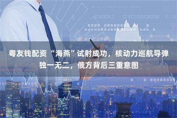 粤友钱配资 “海燕”试射成功，核动力巡航导弹独一无二，俄方背后三重意图