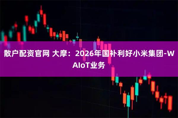 散户配资官网 大摩：2026年国补利好小米集团-WAIoT业务