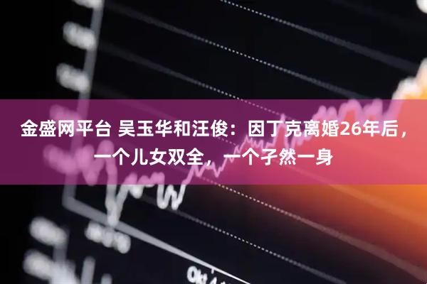 金盛网平台 吴玉华和汪俊：因丁克离婚26年后，一个儿女双全，一个孑然一身