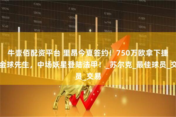 牛壹佰配资平台 里昂今夏签约！750万欧拿下捷克金球先生，中场妖星登陆法甲！_苏尔克_最佳球员_交易